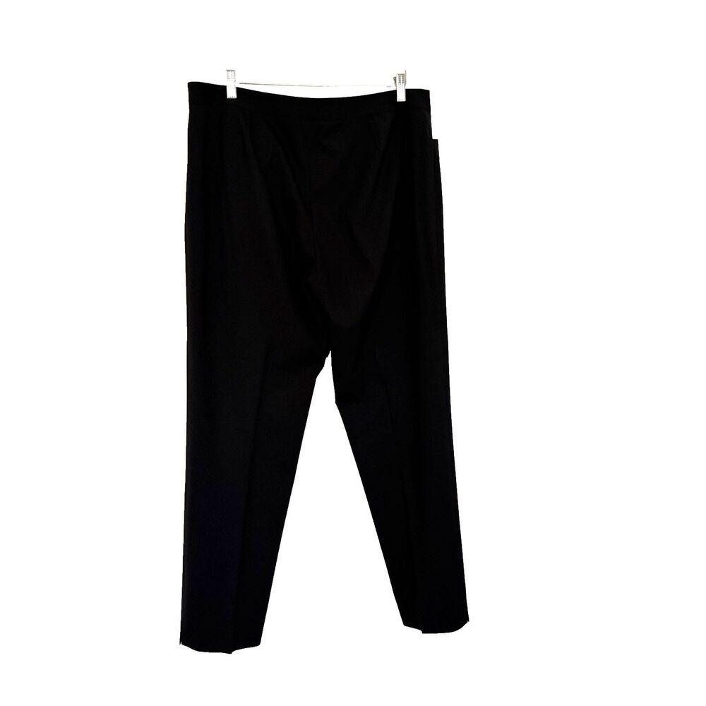 Lafayette 148 New York Womens Black Wool Blend Straight Leg Dress Pants Size 14 - Picture 2 of 7